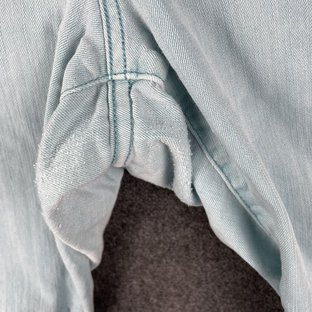 Torrid Regular Button Light Blue Colored Mid-Rise… - image 8